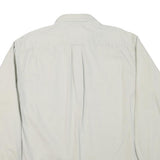 COLOURS Mens White Casual Cotton Blend Button Down Shirt L Long Sleeve