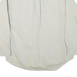 COLOURS Mens White Casual Cotton Blend Button Down Shirt L Long Sleeve