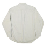 COLOURS Mens White Casual Cotton Blend Button Down Shirt L Long Sleeve