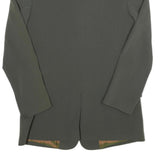 Womens Green Plain Button Jacket UK 8 Polyester Blend Classic Tailored