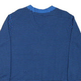 TOMMY HILFIGER Womens Blue & Black Patterned Jumper V-Neck Basic Knit L Cotton