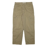PENMANS Mens Cotton Blend Beige Relaxed Cargo Trousers W32 L27 Pocketed Casual