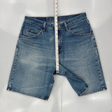 Wrangler Denim Shorts - 33W 10L Blue Cotton