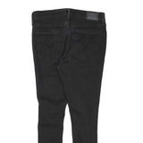 LEVI'S Womens Slim Black Skinny Denim Rinse W28 L26 Damaged Detail Jeans