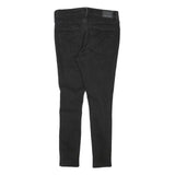LEVI'S Womens Slim Black Skinny Denim Rinse W28 L26 Damaged Detail Jeans