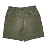 Tommy Hilfiger Chino Shorts - 34W 9L Green Cotton