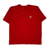 Carhartt T-Shirt - 2XL Red Cotton
