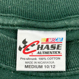 Age 10-12 Chase Authentics Nascar T-Shirt - Medium Green Cotton