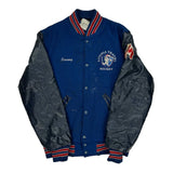 Livonia Travel Hockey Holloway Varsity Jacket - Small Gray Leather