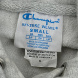 Reverse Weave Champion Hoodie - Small Grey Cotton Blend