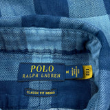 Polo By Ralph Lauren Checked Shirt - Medium Blue Cotton