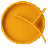 Silicone Plate with Removable Divider - Mustard
