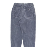 ARMANI JEANS Womens Cotton Blend Blue Slim Tapered Trousers W23 L28 Stylish