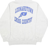 CHAMPION Mens Grey Leonardtown Cross Country Pullover Hoodie L Sports Graphic