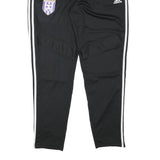 ADIDAS Mens Joggers Black & White XL W33 L30 Slim Tapered Football Club Logo