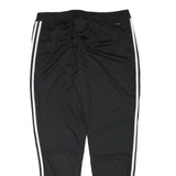 ADIDAS Mens Joggers Black & White XL W33 L30 Slim Tapered Football Club Logo