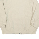 ALFRED DUNNER Womens Cream Jacket S Polyester Blend Floral Zip Front