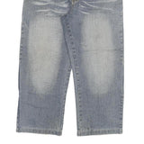 DEAN SHIN Mens Jeans Blue Relaxed Straight Denim Medium W34 L26 Comfortable Fit