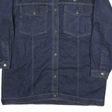 ART Womens Blue Denim Jacket 2XL Cotton Button Closure Classic Fit Long Sleeve