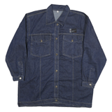 ART Womens Blue Denim Jacket 2XL Cotton Button Closure Classic Fit Long Sleeve