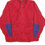 WHITE SIERRA Mens Red & Purple Outdoor Jacket L Nylon Plain Zip Hooded