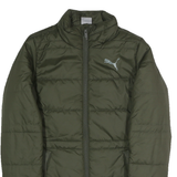 PUMA Womens Green Zip Jacket UK 8 Polyester Blend Classic Fit Lightweight Sport