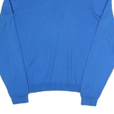 BOSS HUGO BOSS Mens Blue Plain V-Neck Basic Knit Jumper S Cotton Blend