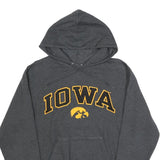 CHAMPION Mens Grey Iowa Hoodie S Cotton Blend Pullover Sweatshirt