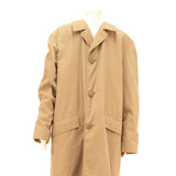 FILADOR Mens Beige Cotton Blend Button Jacket L Classic Plain Timeless Design