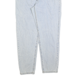 RIOT Womens Jeans Blue Regular Straight Denim Light W32 L30 Classic Fit Zip