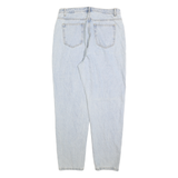 RIOT Womens Jeans Blue Regular Straight Denim Light W32 L30 Classic Fit Zip