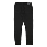 LEVI'S Mens Black Slim Skinny Denim Raw W32 L29 Cotton Blend Zip Jeans