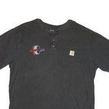 CARHARTT Mens Black Pocket Graphic T-Shirt L Short Sleeve Crew Neck Universal
