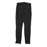 7 FOR ALL MANKIND Womens Jeans Black Slim Skinny Denim Raw W24 L27 Zip Pocket