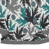 KENETH TOO! Womens Grey & Teal Patterned Jumper Round Neck Basic Knit M Casual
