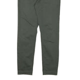 NAF NAF Womens Cotton Blend Slim Green Trousers W30 L28 Zip Casual Stylish