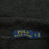 Polo By Ralph Lauren 1/4 Zip - Large Gray Cotton Blend