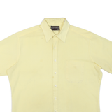 SPORTSWEAR Mens Yellow Shirt L Polyester Blend Short Sleeve Casual