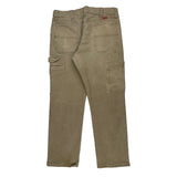 Wrangler Carpenter Pants - 33W 32L Khaki Cotton