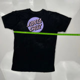Santa Cruz Graphic T-Shirt - Small Black Cotton