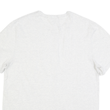 CHAMPION Womens White Graphic T-Shirt L Short Sleeve Crew Neck Cotton Blend