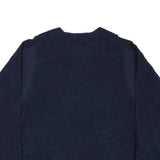 NBA Mens Navy Blue Sweatshirt L Crew Neck Polyester Blend Pullover Basketball