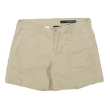 CALVIN KLEIN JEANS Womens Shorts Beige Casual Plain S W28 Summer Style