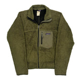 Patagonia Fleece Jacket - Small Green Polyester