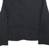 CAMOMILLA Womens Black Button Jacket L Polyester Blend Plain Classic Tailored