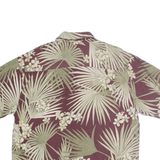 JAMACIA JAXX Mens Purple & Green Floral Silk Shirt XL Summer Holiday Casual