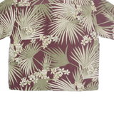 JAMACIA JAXX Mens Purple & Green Floral Silk Shirt XL Summer Holiday Casual