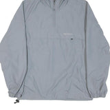 CARHARTT Mens Grey Hooded Jacket XS Nylon Plain Zip Outdoor Workwear Lightweight