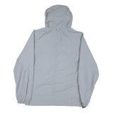 CARHARTT Mens Grey Hooded Jacket XS Nylon Plain Zip Outdoor Workwear Lightweight