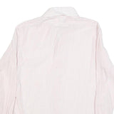 ARTHUR SLUCK Mens Pink & White Striped Shirt M Cotton Blend Classic Style